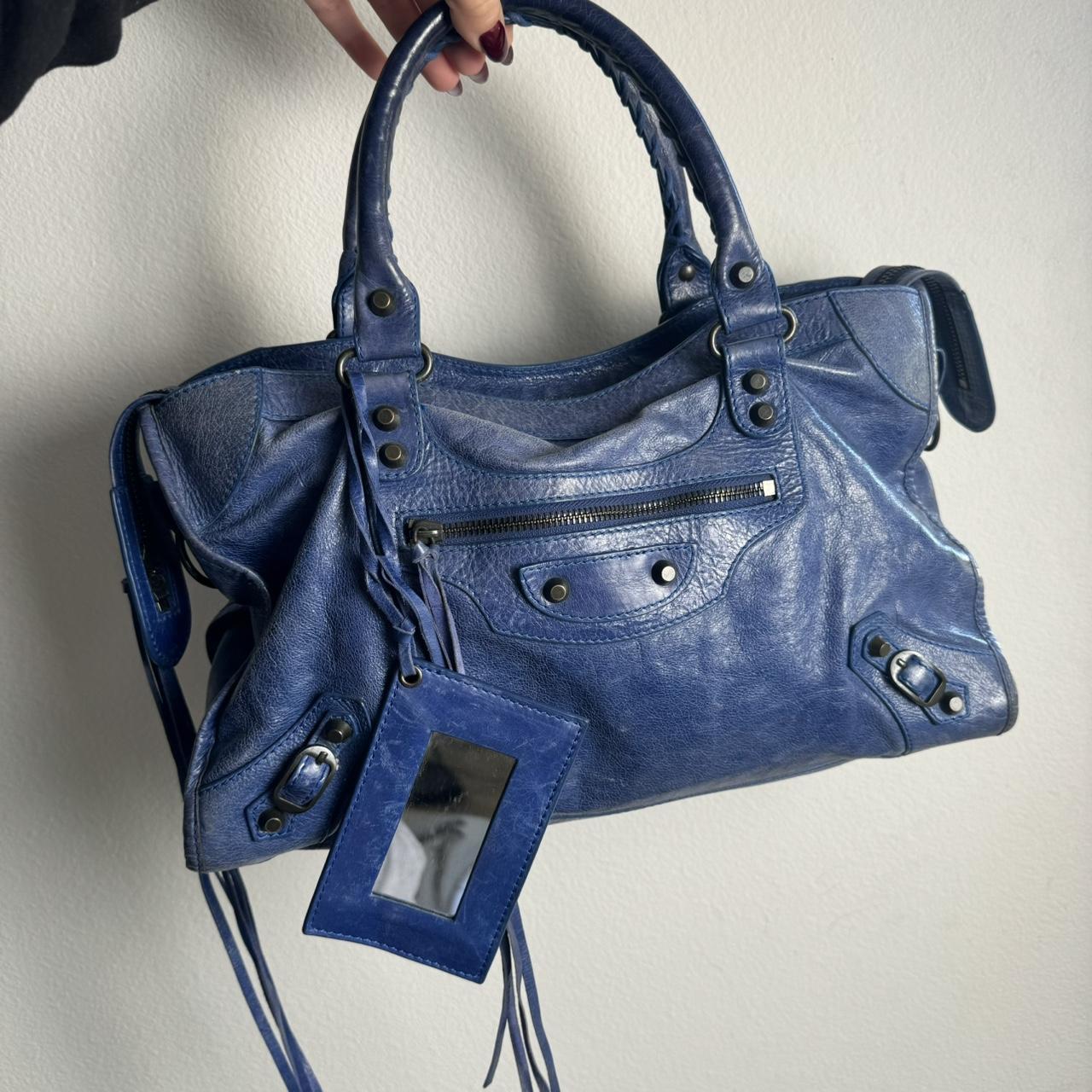Authentic Balenciaga City Bag – Blue