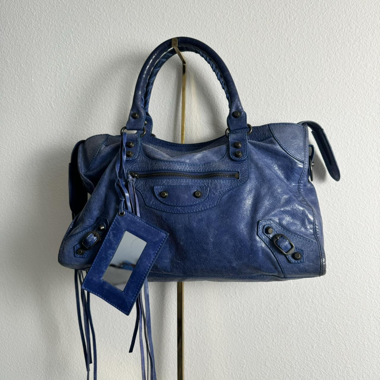 Authentic Balenciaga City Bag – Blue