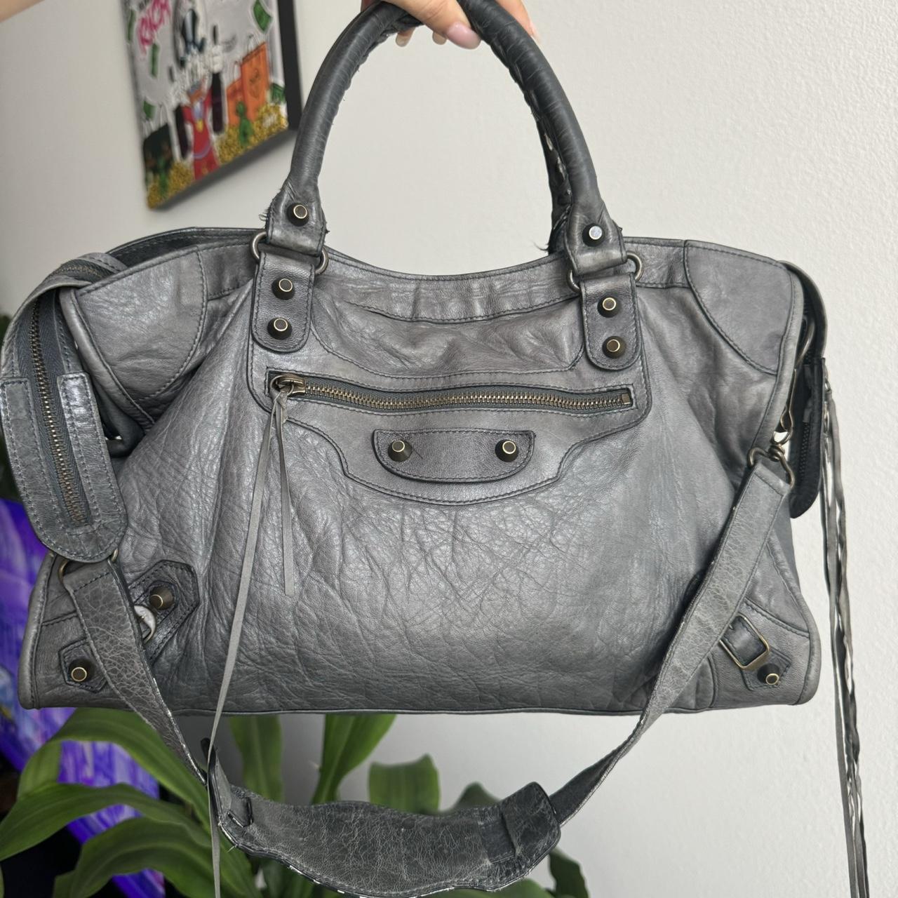 Authentic Balenciaga Classic City Bag – Grey (Medium Size)