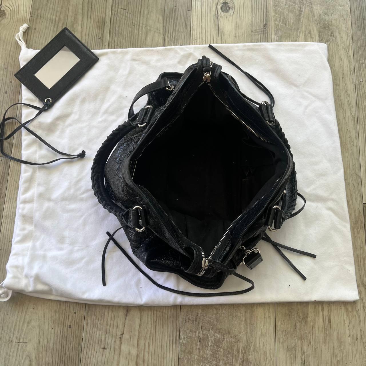 Authentic Balenciaga Classic City Bag – Black with Silver Hardware (Medium)