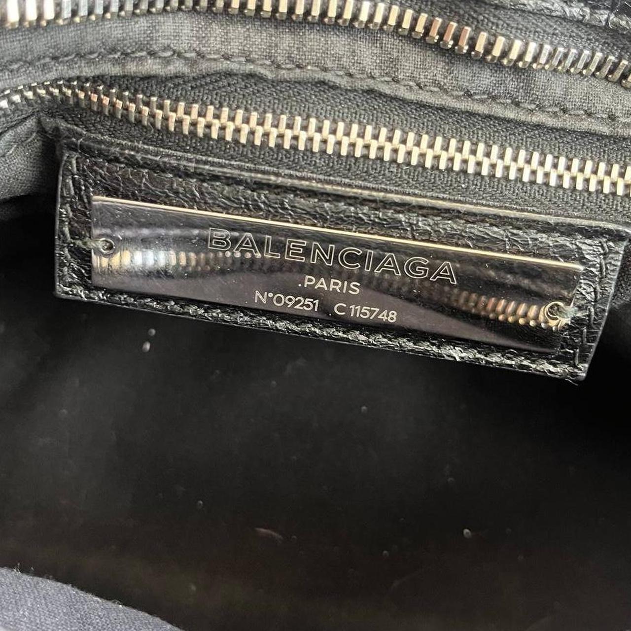 Authentic Balenciaga Classic City Bag – Black with Silver Hardware (Medium)