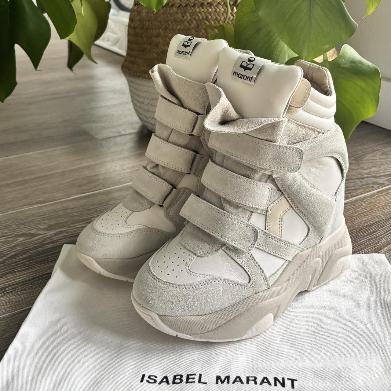 Isabel Marant Women's Cream and White Trainers
