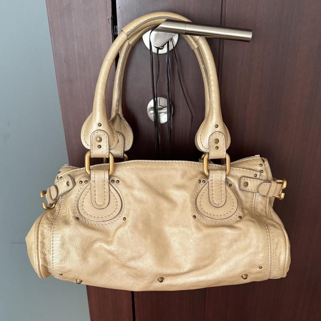 Authentic Chloé Paddington Classic Purse – Light Metallic Gold