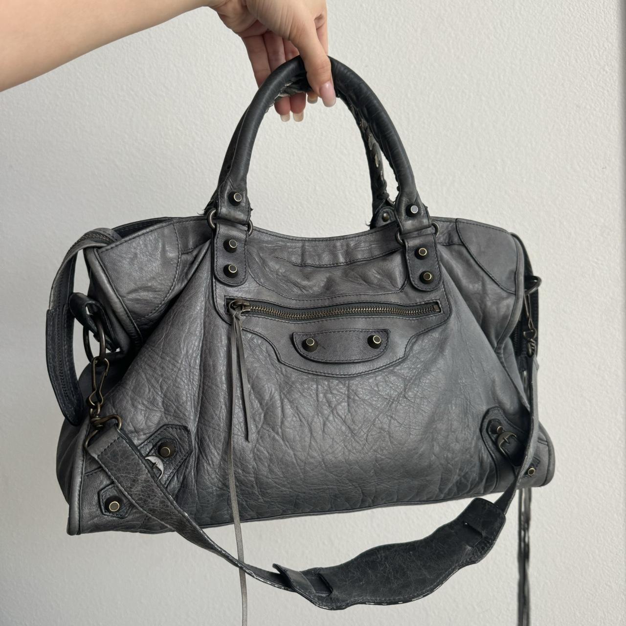 Authentic Balenciaga Classic City Bag – Grey (Medium Size)