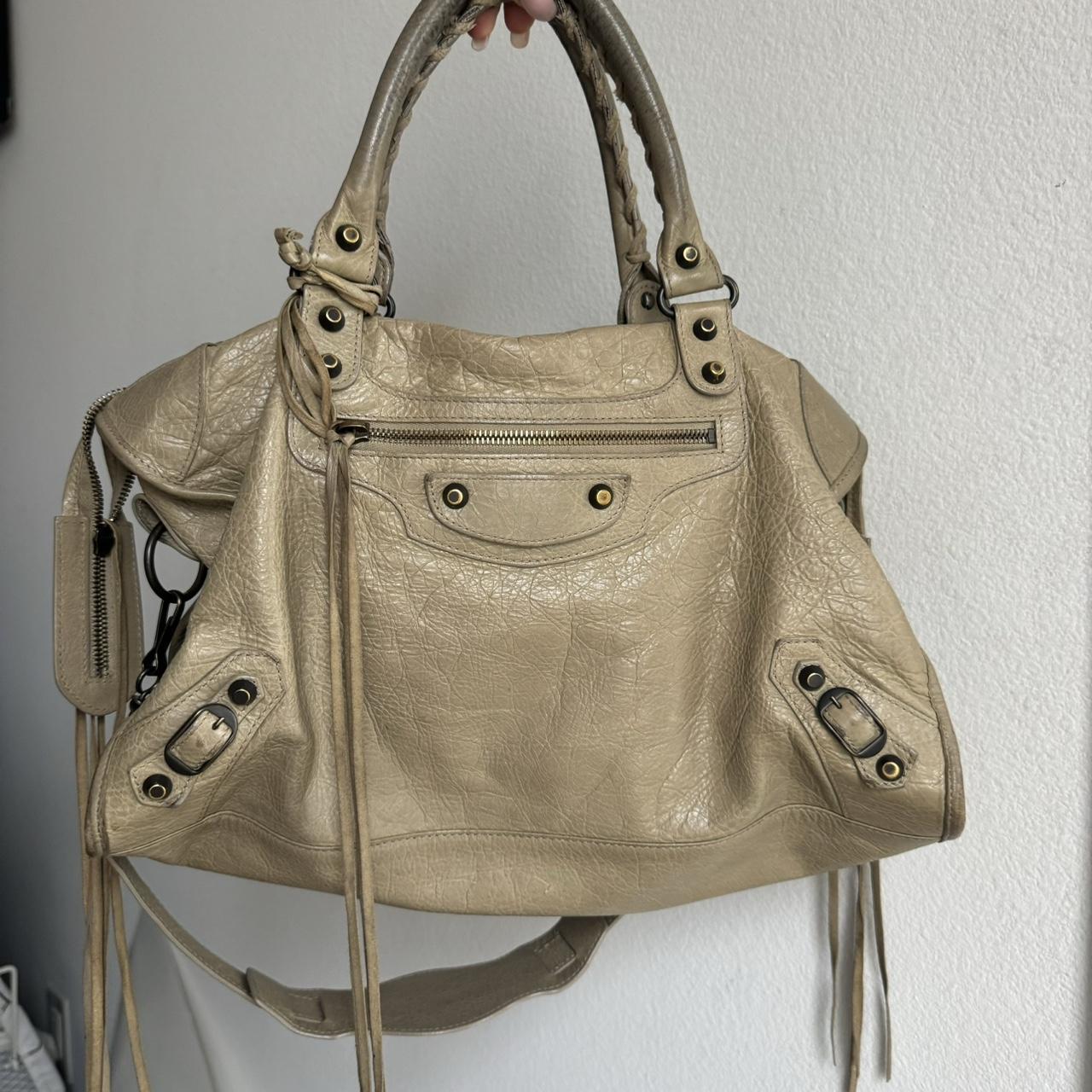 Authentic Balenciaga Classic City Bag – Cream/Beige